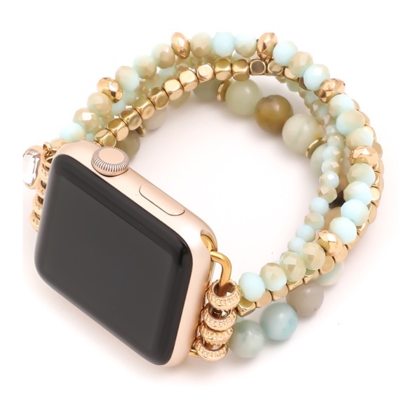 @_theboutique_ Accessories - Amazonite Apple Watch Beaded Stretch Bracelet
